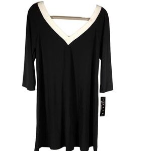 New ModCloth Tiana B black and white v neck dress women’s medium